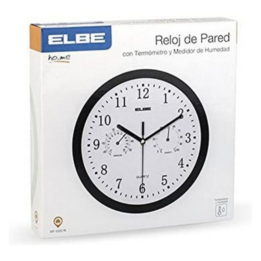 Ρολόι Τοίχου ELBE RP-1005-N Λευκό/Μαύρο
