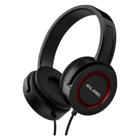 Ακουστικά με Μικρόφωνο ELBE AU813NR 40 mm 32 Ohm Μαύρο Κόκκινο/Μαύρο