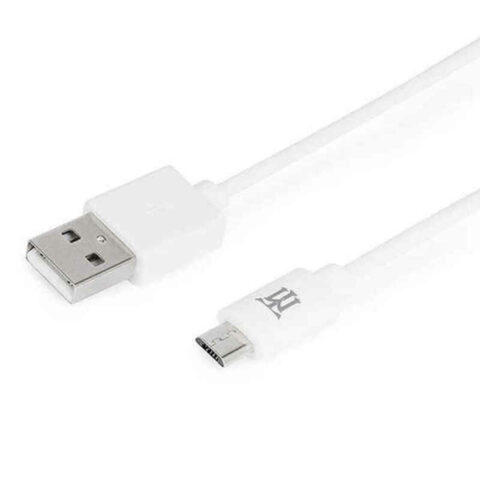 Καλώδιο USB σε micro USB Maillon Technologique MTBMUW241 Λευκό 1 m (1 m)