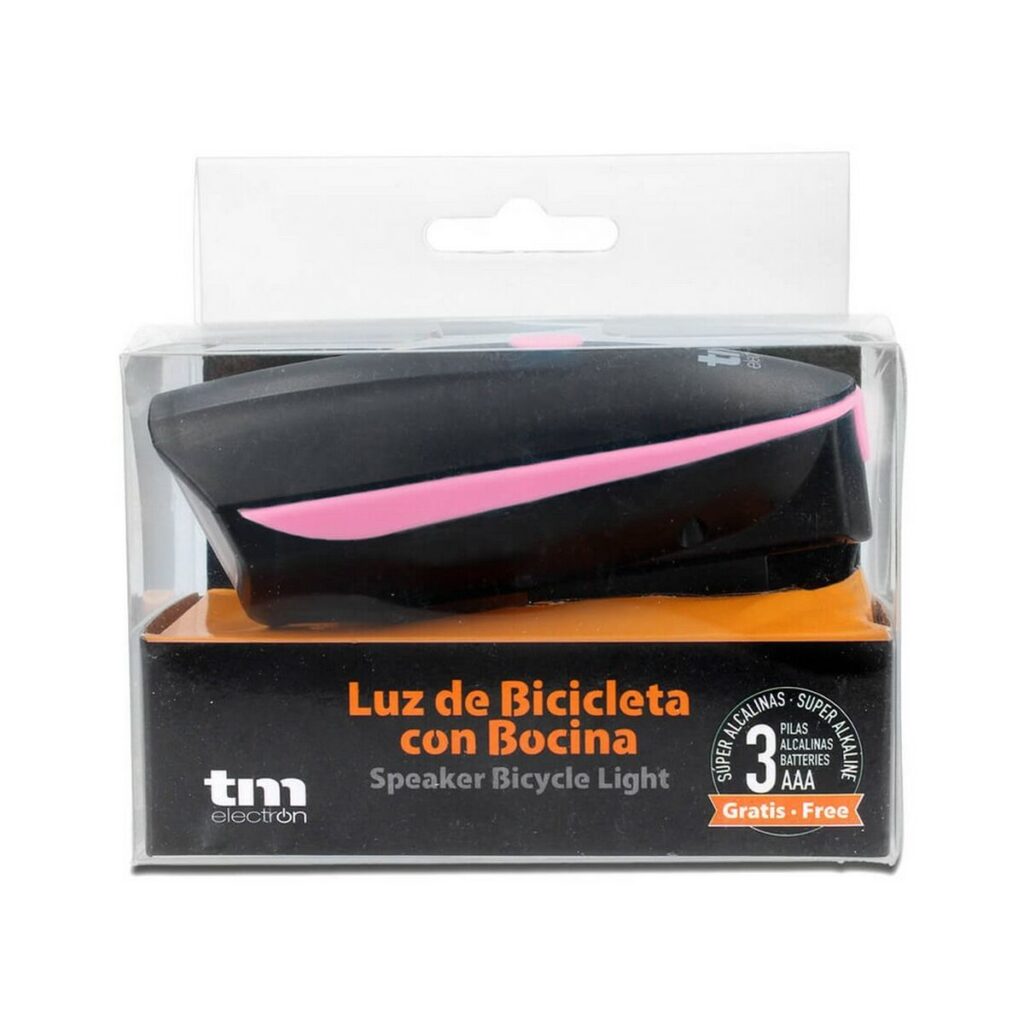 Φακός LED για Ποδήλατο TM Electron Ροζ