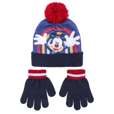 Καπέλο και Γάντια Mickey Mouse Μπλε (Ένα μέγεθος)