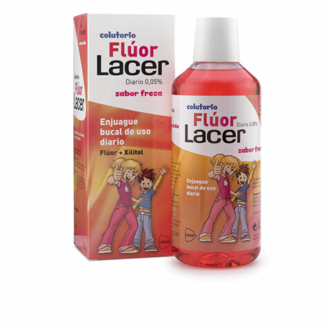 Στοματικό Διάλυμα Lacer Φράουλα Φθόριο Junior (500 ml)