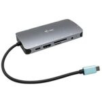 USB Hub i-Tec C31NANOVGA77W Ασημί Μαύρο