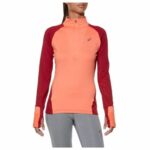 Γυναικεία Μπλούζα με Μακρύ Μανίκι Asics LS Winter 1/2 Zip Πορτοκαλί