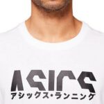 Ανδρική Μπλούζα με Κοντό Μανίκι Asics Katakana Λευκό