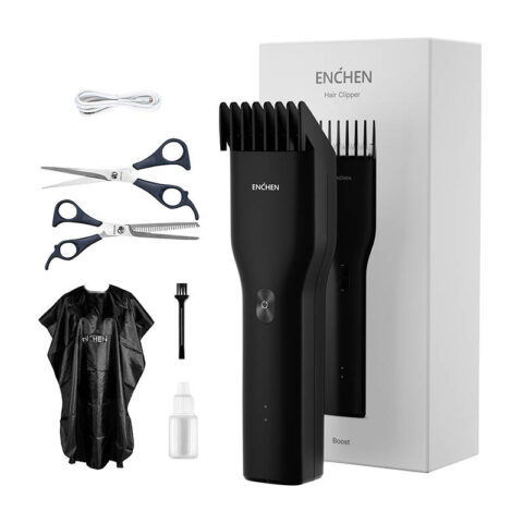 Hair clipper (3-21mm) + accessories ENCHEN BOOST-B Set (black)