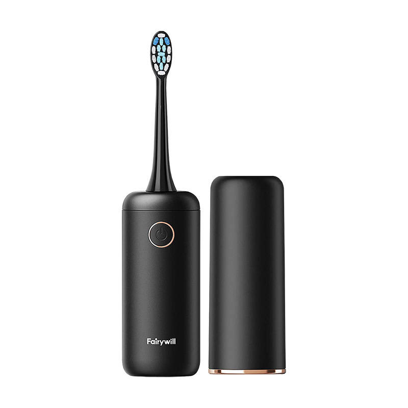 Travel sonic toothbrush with head set FairyWill FWT9 (Black)