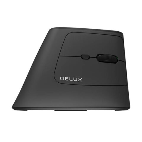 Wireless Ergonomic Mouse Delux MV6 DB BT+2.4G (black)