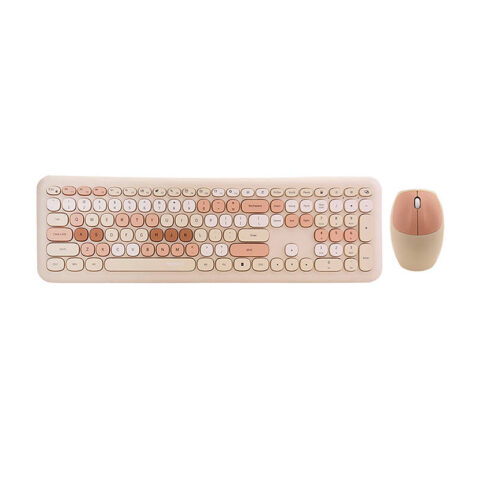 Wireless keyboard + mouse set MOFII 666 2.4G (beige)