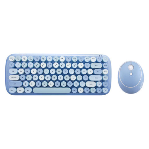 Wireless keyboard + mouse set MOFII Candy 2.4G (Blue)