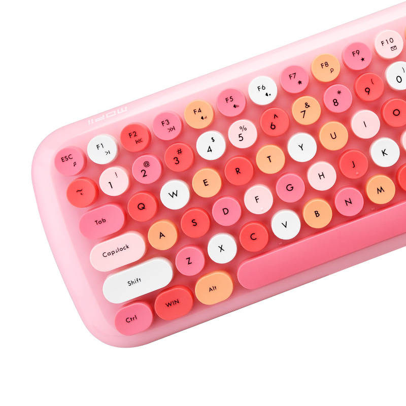 Wireless keyboard + mouse set MOFII Candy 2.4G (Pink)