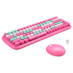 Wireless keyboard + mouse set MOFII Candy XR 2.4G (pink)