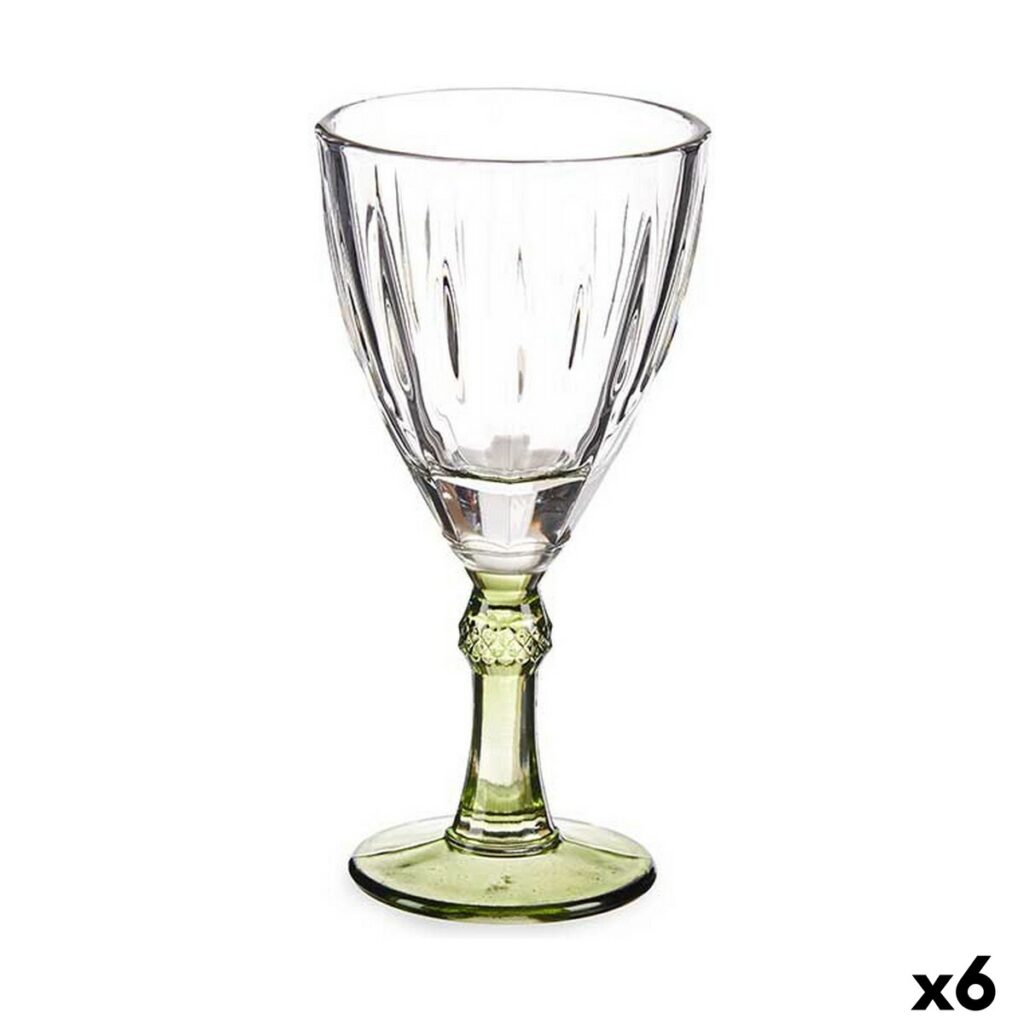 Ποτήρι κρασιού Exotic Κρυστάλλινο Πράσινο x6 (275 ml)