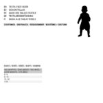 Αποκριάτικη Στολή για Παιδιά Δολοφόνος Μαύρο 5-6 Ετών 7-9 Ετών (x2) (2 pcs)