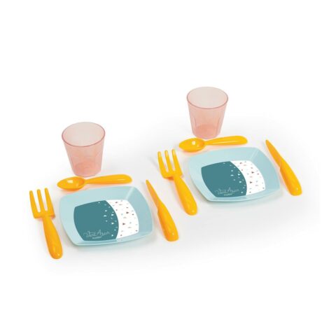Τραπέζι με 2 καρέκλες Ecoiffier Πλαστική ύλη Πολύχρωμο (13 Τεμάχια)