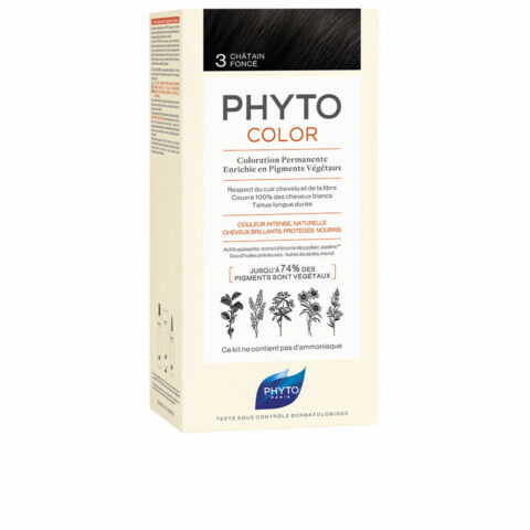 Μόνιμος Χρωματισμός PHYTO PhytoColor 3-castaño oscuro Χωρίς αμμωνία