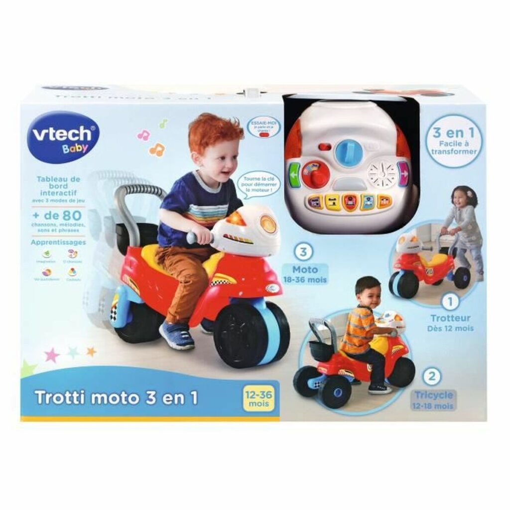 Αυτοκινητάκι Vtech Baby Trotti Moto 3 in 1 (FR)