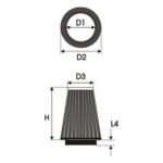 Φίλτρο αέρα Green Filters K1.100