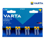 Μπαταρίες Varta Long Life Power AAA LR3 (8 Τεμάχια)