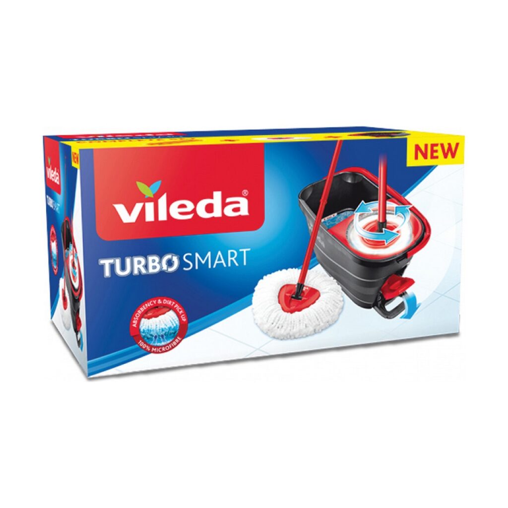 Mop with Bucket Vileda Turbo Smart Γη