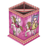 Κασετίνα Gorjuss Carousel Ροζ Χαρτόνι (8.5 x 11.5 x 8.5 cm)