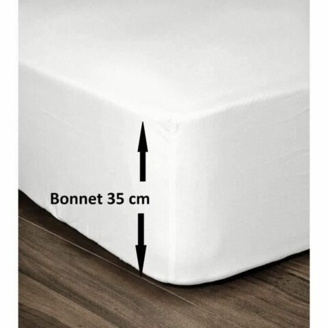 Τοποθετημένο φύλλο Lovely Home Λευκό Διπλό κρεβάτι (140 x 190 cm)
