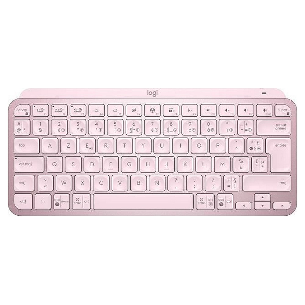 Ασύρματο Πληκτρολόγιο Logitech MX Keys Mini Ροζ AZERTY