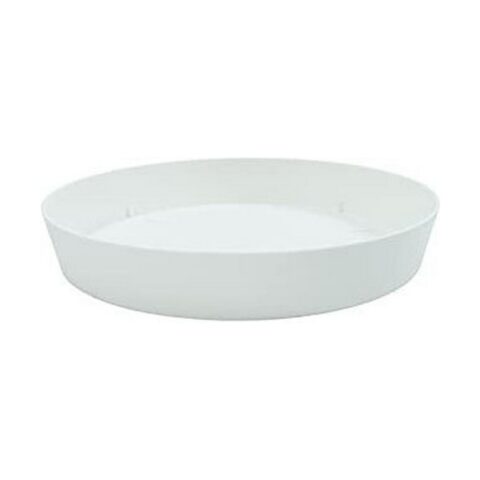 Πιάτο για τη Γλάστρα Plastiken Λευκό πολυπροπυλένιο (Ø 24 cm)