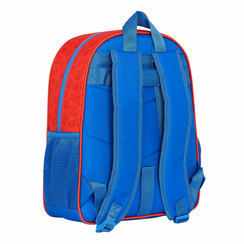 Σχολική Τσάντα Super Mario Κόκκινο Μπλε (32 x 38 x 12 cm)