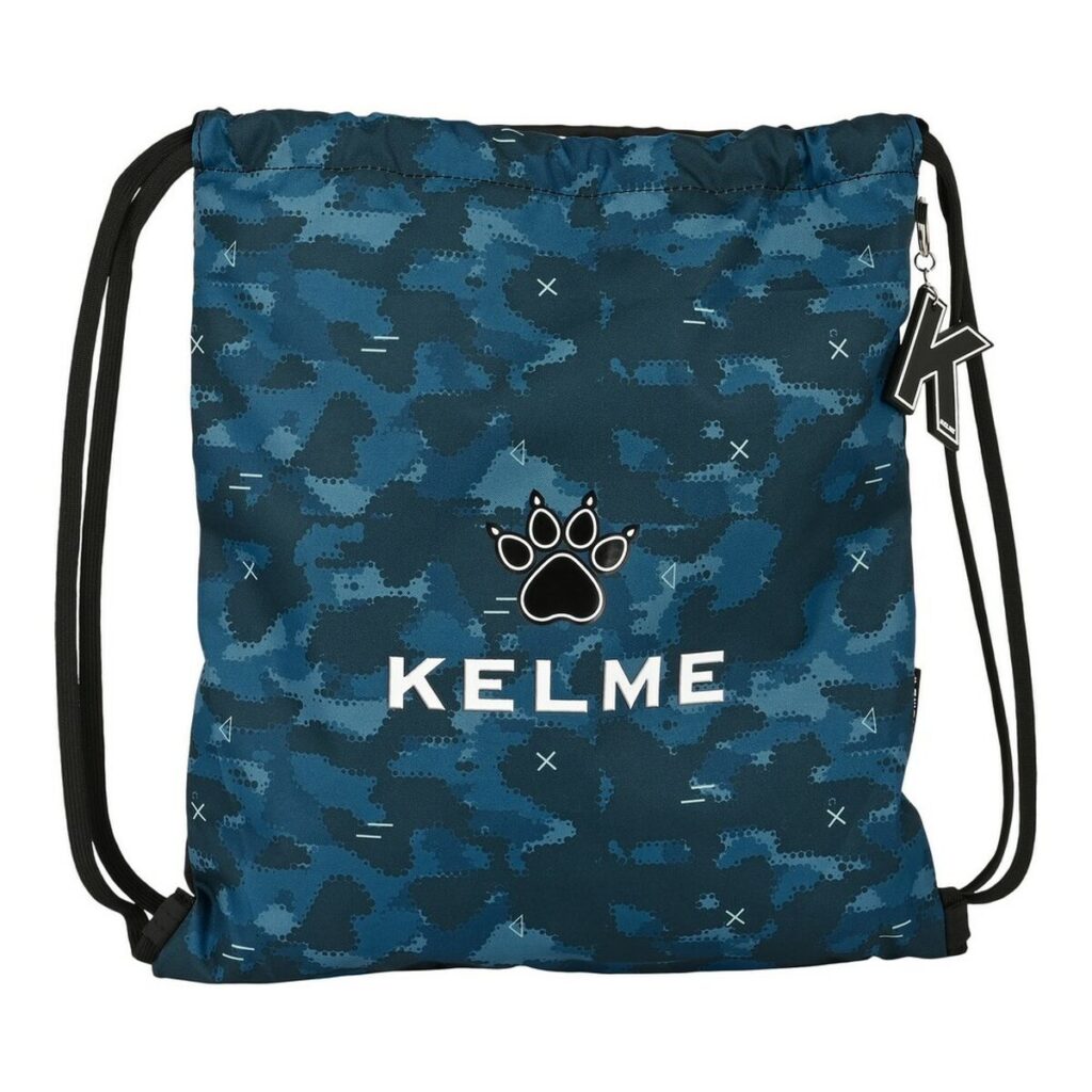Σχολική Τσάντα με Σχοινιά Kelme Break Μαύρο Ναυτικό Μπλε (35 x 40 x 1 cm)