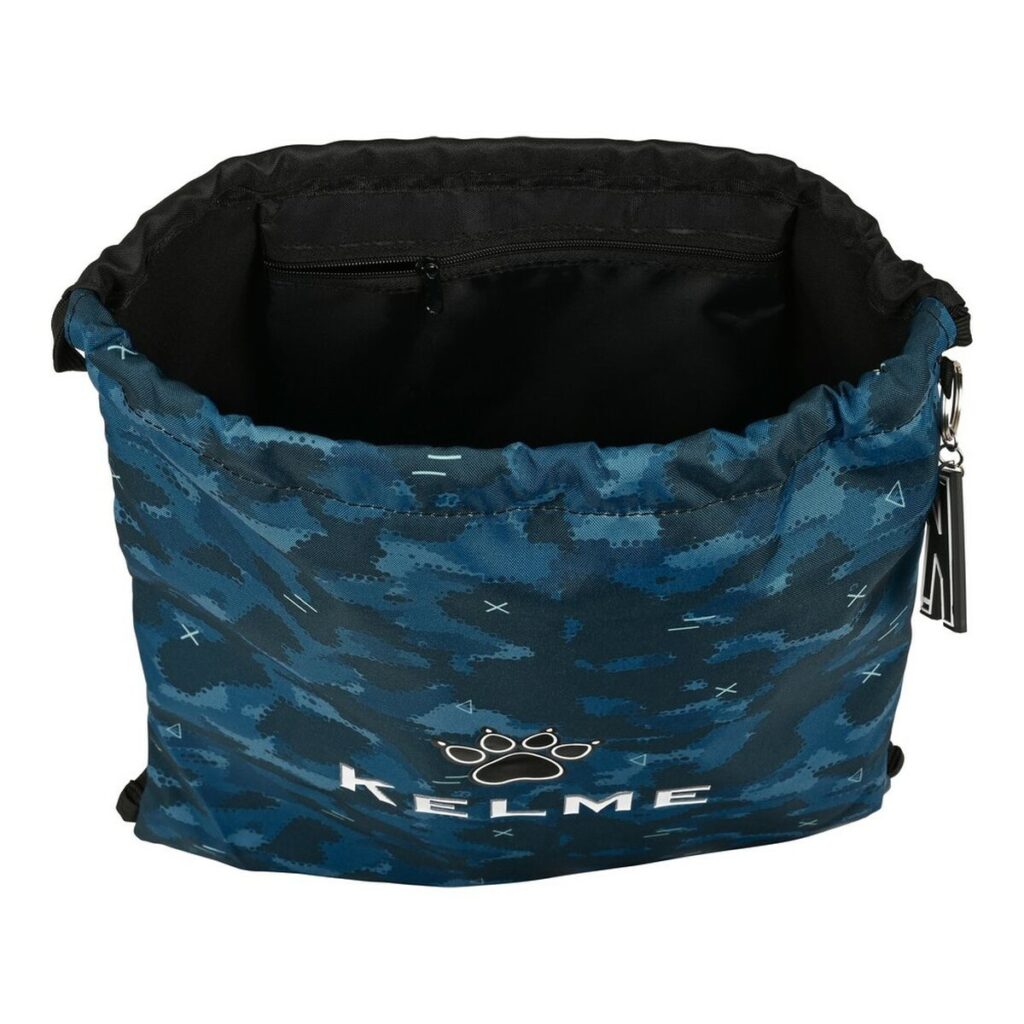 Σχολική Τσάντα με Σχοινιά Kelme Break Μαύρο Ναυτικό Μπλε (35 x 40 x 1 cm)