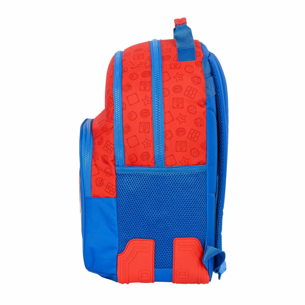 Σχολική Τσάντα Super Mario Κόκκινο Μπλε (32 x 42 x 15 cm)