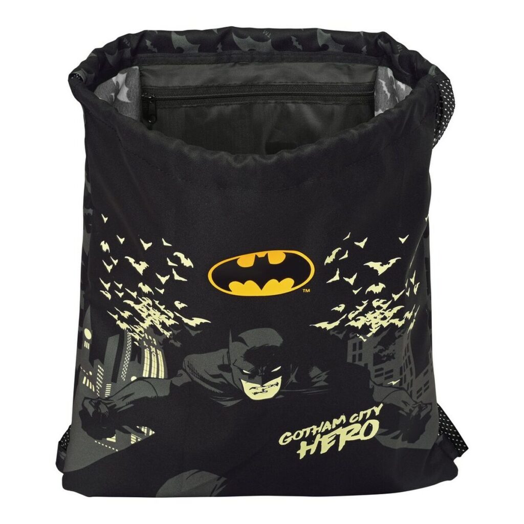 Σχολική Τσάντα με Σχοινιά Batman Hero Μαύρο (35 x 40 x 1 cm)