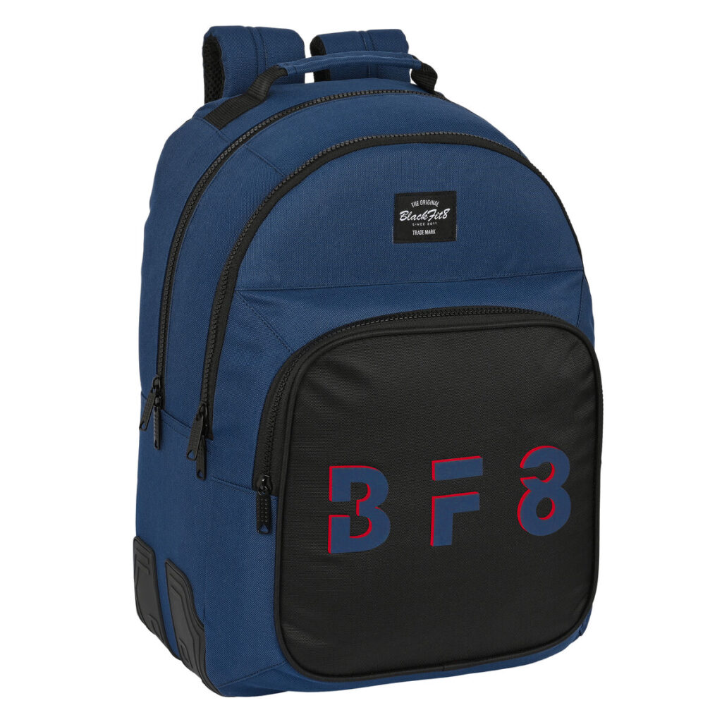 Σχολική Τσάντα BlackFit8 Urban Μαύρο Ναυτικό Μπλε (32 x 42 x 15 cm)