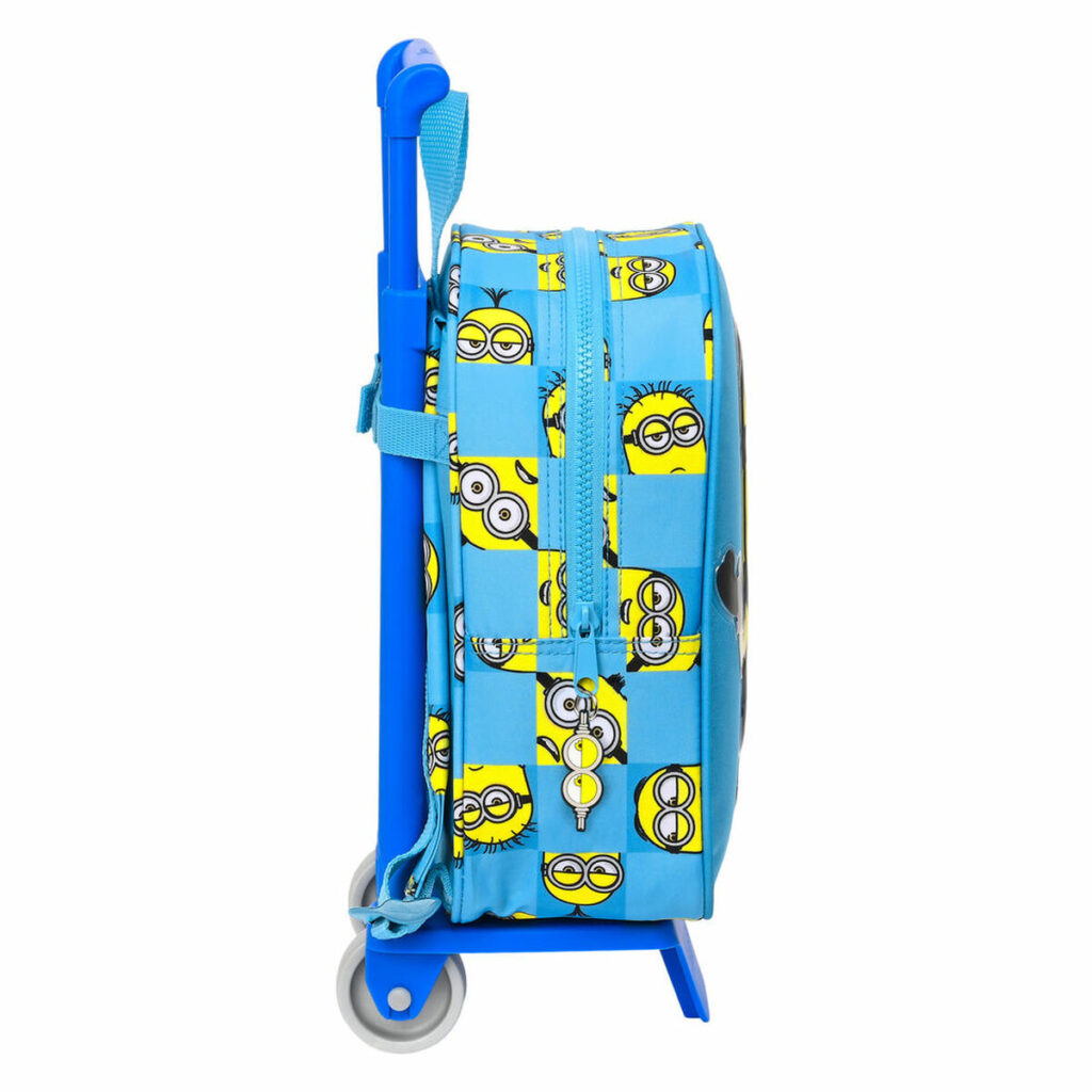 Σχολική Τσάντα με Ρόδες Minions Minionstatic Μπλε (22 x 28 x 10 cm)
