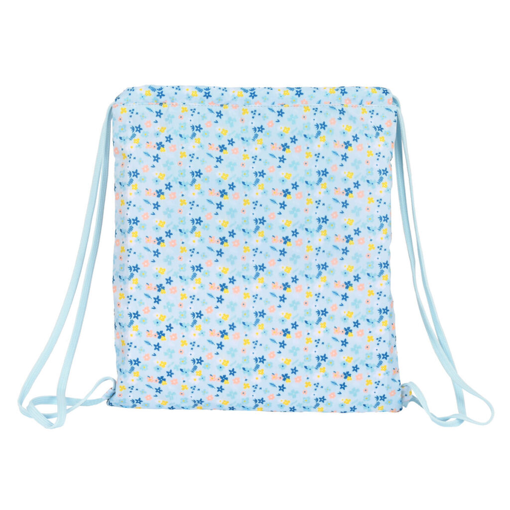 Σχολική Τσάντα με Σχοινιά Moos Lovely Ανοιχτό Μπλε (35 x 40 x 1 cm)