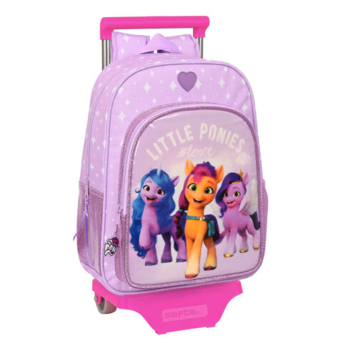 Σχολική Τσάντα με Ρόδες My Little Pony Λιλά (26 x 34 x 11 cm)
