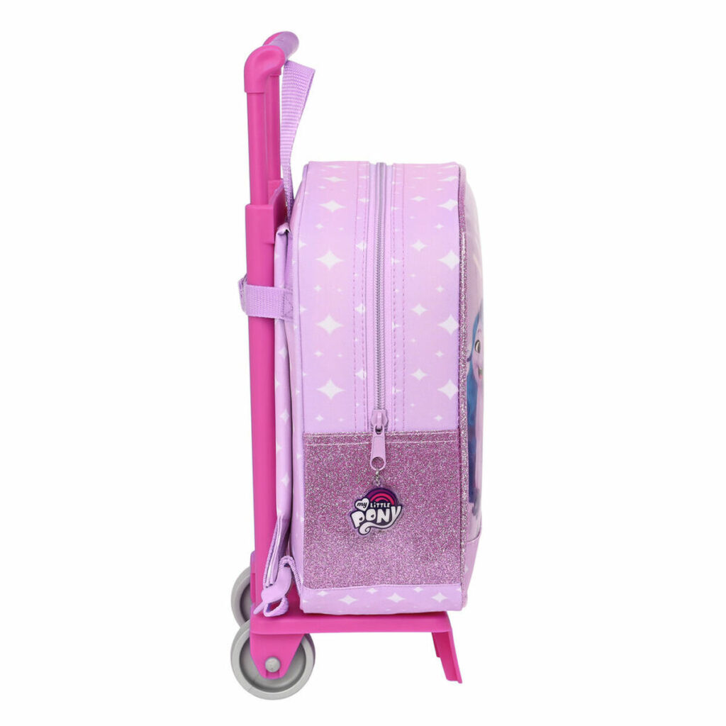 Σχολική Τσάντα με Ρόδες My Little Pony Λιλά (22 x 28 x 10 cm)