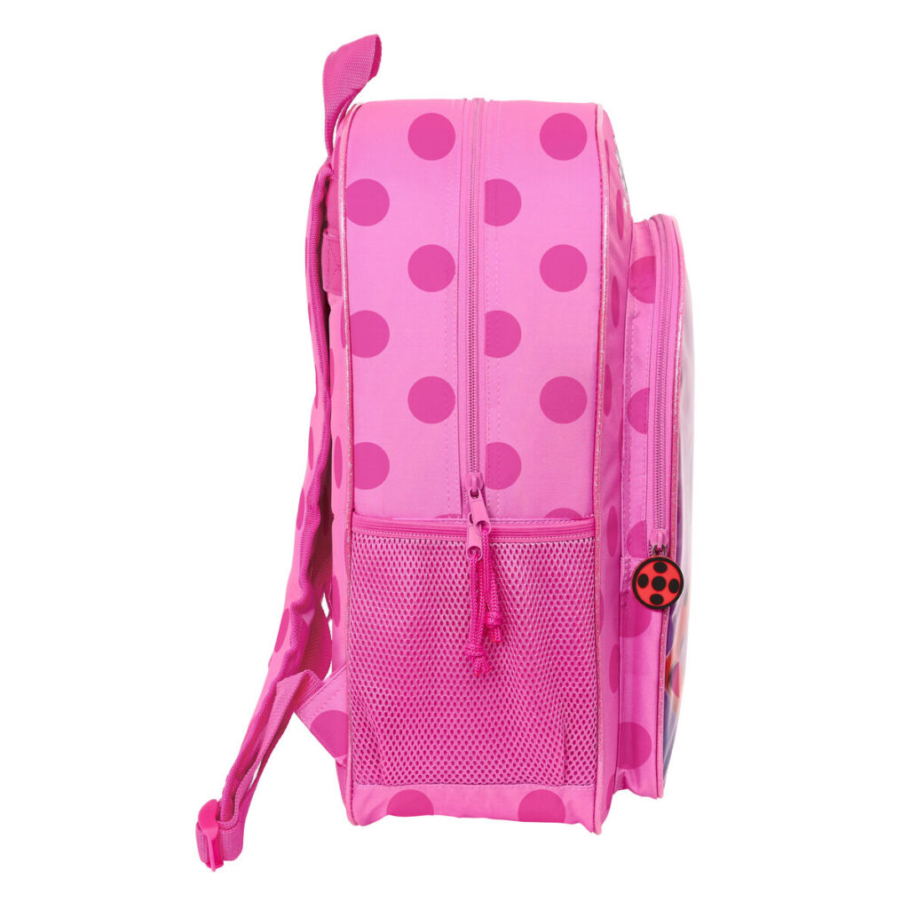 Σχολική Τσάντα Lady Bug Φούξια (33 x 42 x 14 cm)
