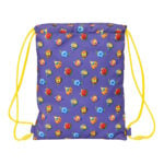 Σχολική Τσάντα με Σχοινιά SuperThings Guardians of Kazoom Μωβ Κίτρινο (26 x 34 x 1 cm)