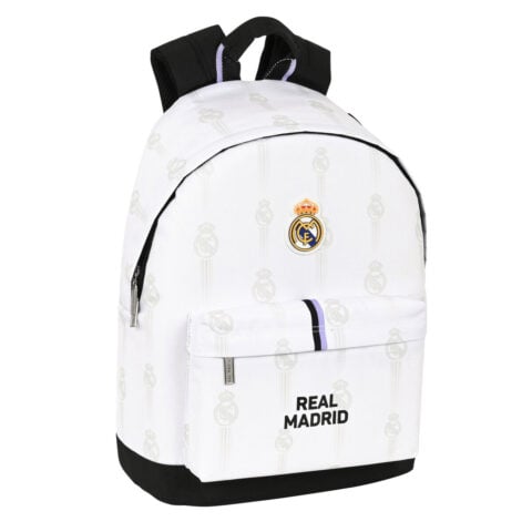 Σχολική Τσάντα Real Madrid C.F. Μαύρο Λευκό (31 x 41 x 16 cm)