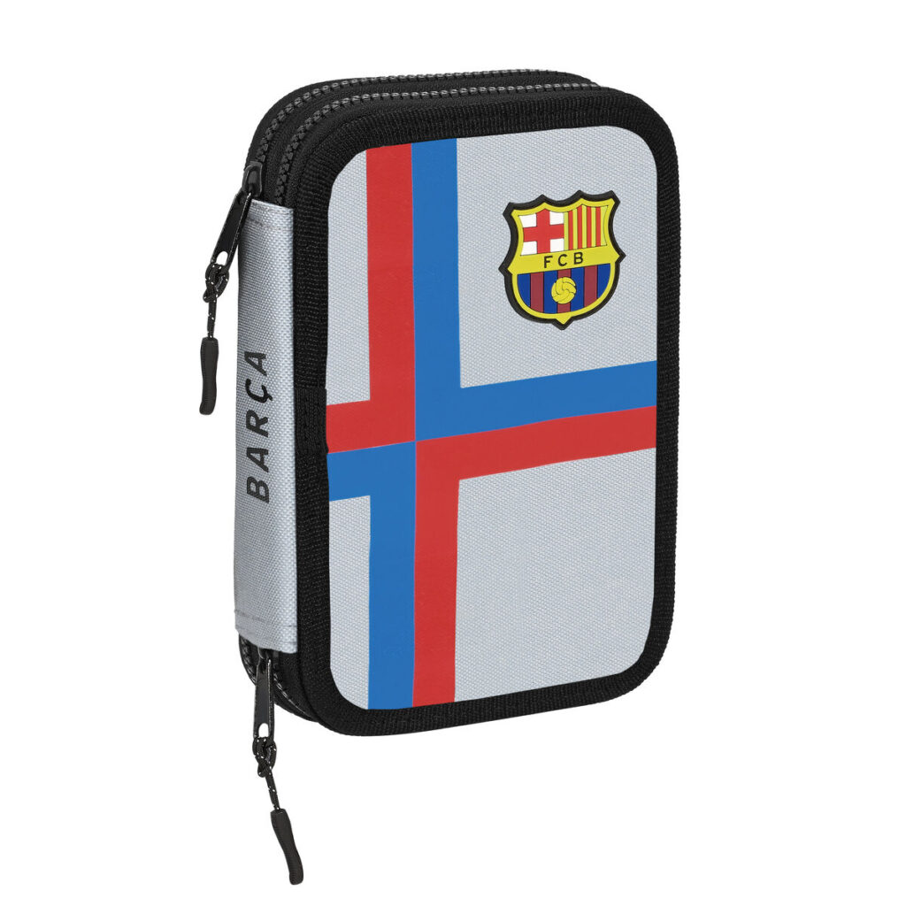 Σακίδιο Πλάτης για τα Μολύβια F.C. Barcelona Γκρι (13.5 x 20.5 x 4.5 cm) (34 Τεμάχια)