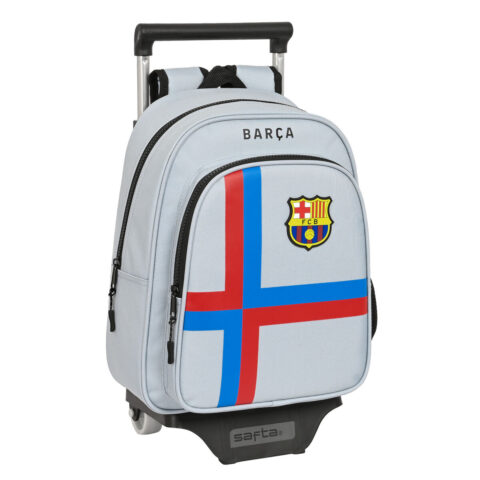 Σχολική Τσάντα με Ρόδες F.C. Barcelona Γκρι (27 x 33 x 10 cm)