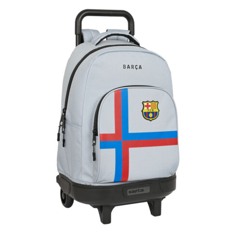 Σχολική Τσάντα με Ρόδες F.C. Barcelona Γκρι (33 x 45 x 22 cm)