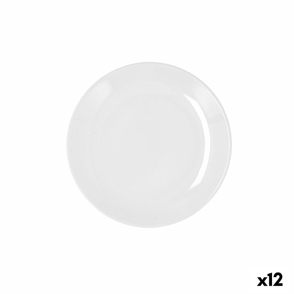 Πιάτο για Επιδόρπιο Bidasoa Glacial Coupe Κεραμικά Λευκό (19 cm) (Pack 12x)