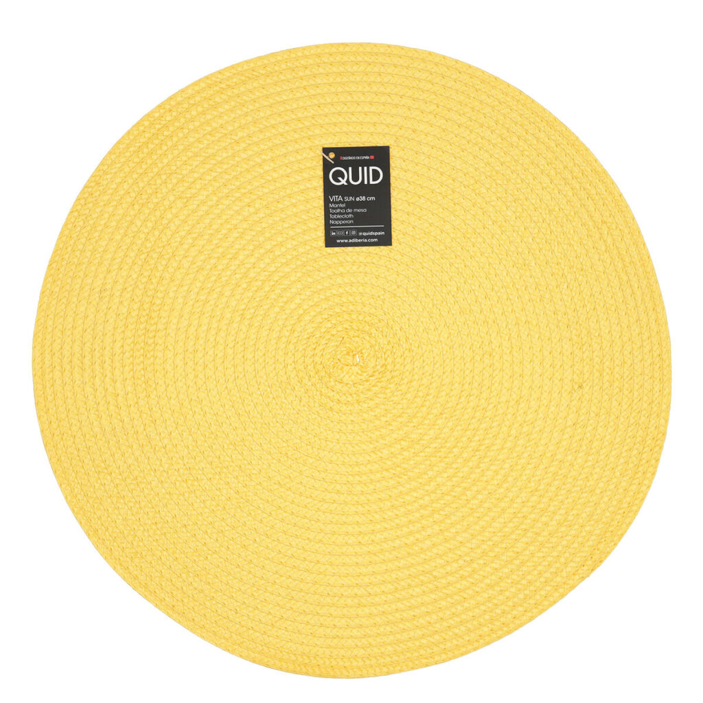 Σουπλά Quid Vita Κίτρινο Πλαστική ύλη (38 cm) (Pack 12x)