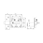 Κλείδωμα ασφαλείας IFAM CS88 50 mm