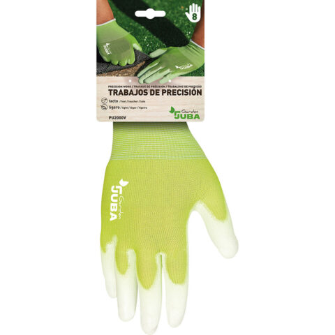 Γάντια Εργασίας JUBA Πράσινο Νάιλον Πολυουρεθάνιο Ακρίβεια