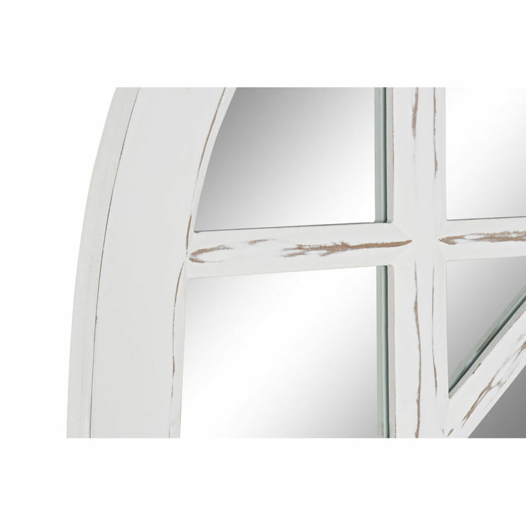 Τοίχο καθρέφτη DKD Home Decor Κρυστάλλινο Λευκό Ξύλο MDF Μαρινάτος (91 x 2