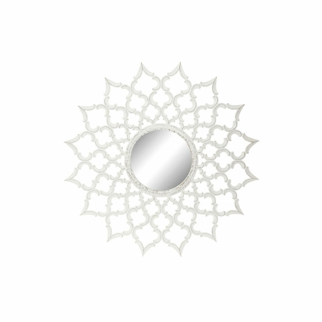 Τοίχο καθρέφτη DKD Home Decor 8424001849987 Κρυστάλλινο Λευκό Ξύλο MDF Μαρινάτος (120 x 3 x 120 cm)